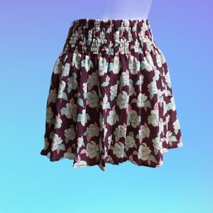 Forever 21/I Love H81 Billowy Flouncy Floral Skirt